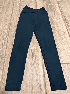 LulaRoe Kids Dark Teal Leggings - Stretchy Everyday Bottoms sm/med